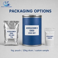 Acesulfame K en poudre de qualité alimentaire E950, édulcorant haute intensité, additif cristallin blanc pour boissons, boulangerie et confiserie