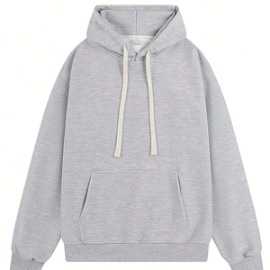 ผ้าฝ้ายผู้ชายคุณภาพสูงเทอร์รี่ฝรั่งเศส Hoodies ขนแกะหนาธรรมดาว่างเปล่า Hoodies แบบกําหนดเองสําหรับผู้ชาย - Product Image 1