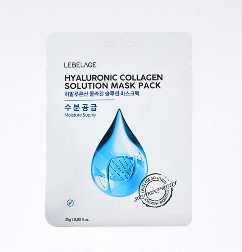 HYALURONIC COLLAGEN SOLUTION MASK 10pcs/PACK