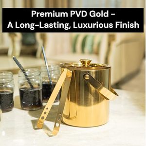 New Arrival Round Shape Brass Wine Cooler With Handle for Large Champagne Chiller Beer Ice Bucket for <b>Bar</b> and Night Clubs - Product Image 2