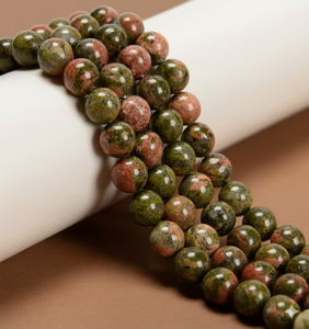 ลูกปัดอูนาไคต์หลากสี ขนาด 8 มม. ทรงกลม สำหรับทำเครื่องประดับ DIY เช่น สร้อยคอ สร้อยข้อมือ ต่างหู ขายส่งจำนวนมาก - Product Image 2