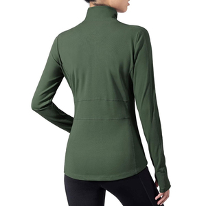 Chaqueta Deportiva de Mujer para Yoga, Running y Entrenamiento, Manga Larga, Compresión, Cierre de 1/4, Ligera, Transpirable, Malla, Spandex/Poliéster, 2025 - Product Image 6