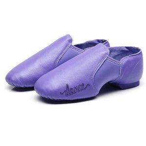 Breathable Light Blue Jazz Dance <b>Shoes</b> Sports Practice Footwear Cowhide <b>Leather</b> <b>Soft</b> Sole Jazz Dancing <b>Shoes</b> - Product Image 4