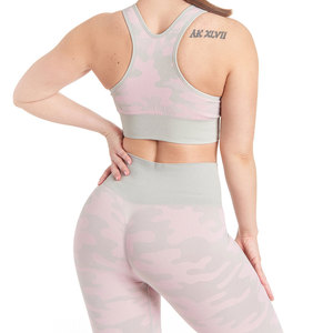 Conjunto de Yoga para Mujer, Venta Directa de Fábrica, Ropa Deportiva de Cintura Alta, 2 Piezas, Ecológico, Transpirable, Personalizable en la Parte Delantera - Product Image 2