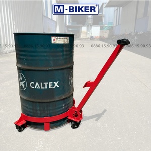 Carretilla para bidones M-Biker de 200 litros con cuatro ruedas, solución de transporte de herramientas industriales segura, rápida y eficiente - Product Image 2