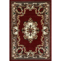 Tapis turc de luxe fabriqué à la machine, en PP BCF, rouge foncé, de qualité supérieure pour salon, provenant d'un fabricant de Gaziantep.