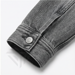 Chaqueta Premium para Hombre, Chaqueta Vaquera Transpirable para Hombre, Chaqueta Vaquera de Talla Grande para Hombre, Chaqueta Vaquera con Logotipo Personalizado, Abrigo Urbano Duradero y a la Moda - Product Image 6