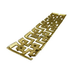 La mayoría de los diseñadores únicos de alta calidad de aluminio fundido de alto grado chapado en oro forma rectangular bandeja para servir suministros para restaurante - Product Image 1