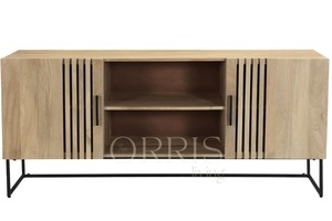 Mueble para TV con Base de Metal y Almacenamiento, Diseño Nuevo, para Sala de Estar y Dormitorio - Product Image 3