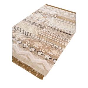 Manchaha Ivory Hand Knotted Wool Bamboo Silk Rugs Geometric Rectangle Fur Carpet for Home for Living Room <b>Hallway</b>-Les-1844 - Product Image 2