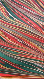 Papiers faits à la main faits à la main en marbre imprimés à la main en pointillés rouges avec feuille de 56*76 cm, idéaux pour l'emballage de cadeaux - Product Image 3