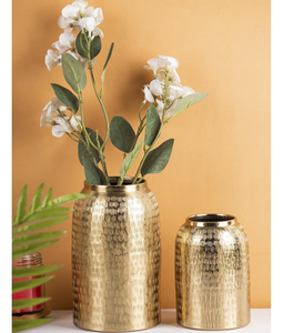 Jarrones de metal directos de fábrica para vestíbulos de hoteles, salas de banquetes y entradas para eventos que ofrecen un acento decorativo audaz para jarrones grandes - Product Image 4