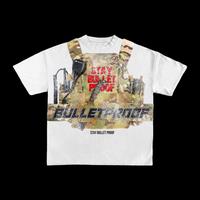 260 GSM 100% coton épais surdimensionné goutte épaule T-Shirt col haut uni blanc personnalisé noir T-Shirt pour hommes motif solide