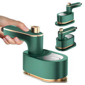 Fer à vapeur portable compact 2-en-1 1000W, fer à repasser électrique standard de qualité pour vêtements, semelles en céramique, fer à repasser de voyage - Product Image 2