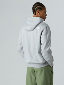 <b>Men</b> Casual Loose Fit <b>Oversized</b> Winter Warm <b>Fleece</b> <b>Hoodie</b> Streetwear <b>Hoodie</b> with Front Logo Solid Pattern OEM Service - Product Image 4