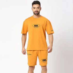 Conjunto de camiseta de manga corta de gran tamaño de verano para hombre Soporte personalizado Tendencia Moda con cierre de cintura elástica Nueva llegada Venta completa - Product Image 1