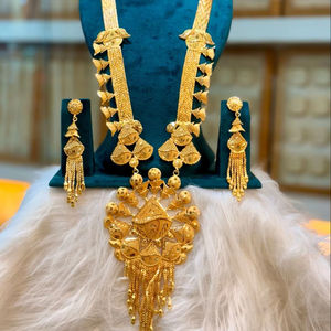 Dubai Vintage 24K chapado en oro pendientes brazaletes peines broches conjunto cobre y Diamante joyería regalo para EE. UU. - Product Image 1