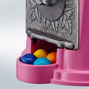 Máquina Expendedora de Chicles de Aluminio Estilo Antiguo Rosa Clásico de 9 Pulgadas Kwang Hsieh, Dispensador de Dulces con Capacidad de 500g, Ranura para Monedas, Personalizable - Product Image 6