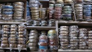 Medalla Religiosa Redonda de Latón Tibetano del Himalaya, Hecha a Mano, con 7 Metales de Chakra, Pintada, para Meditación y Yoga - Product Image 5