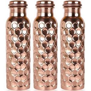 Logotipo personalizado 1000 ML Botella de agua de cobre Bebida directa Calidad de exportación para uso doméstico y de oficina - Product Image 6