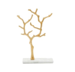 Vente de porte-bijoux de table pour dressing porte-bijoux en métal plaqué or support article décoratif organisateur cosmétique pour salon. - Product Image 6