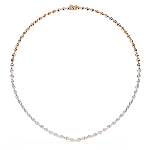 VVS1 VS1 Clarity Cut Natural Lab Grown Diamond Cadena DE TENIS Unisex Oro amarillo Clásico IGI Certificado 22,99G Ropa de fiesta de boda - Product Image 1