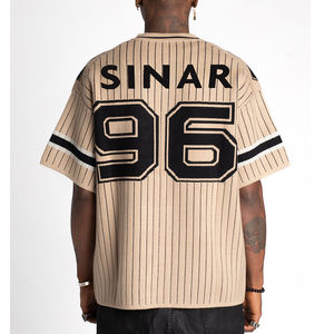 Camiseta de fútbol personalizada para hombre, camiseta de fútbol americana deportiva de gran tamaño de malla cuadrada de alta calidad para verano - Product Image 2