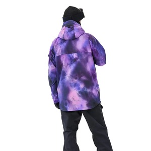 2025 chaquetas de esquí para hombre, chaqueta de esquí impermeable con estampado de snowboard, capucha desmontable, forro polar, cuello levantado, piel con múltiples bolsillos - Product Image 3