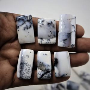 Opale de dendrite naturelle de qualité supérieure, formes variées, pierres précieuses en vrac de haute qualité, lot pour la fabrication de pendentifs en argent faits à la main, fournisseurs - Product Image 5