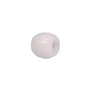 Blanc roi 13x11x5mm cocarde facettes grand trou perles 13.55 Cts pour faire Bracelet pierre précieuse en vrac