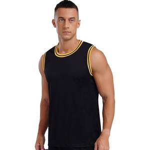 Fashion <b>White</b> Basketball <b>Tank</b> <b>Tops</b> Summer Sports Vest Sleeveless Round Neck Basketball Shirt Basketball Workout Team Uniform - Product Image 5