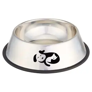 Non-slip Pet Feeder Bowl Customized Portable Excellent Quality Stylish Design Dog Bowl Use for Puppy Cats Dogs with logo