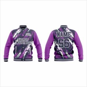 Chaqueta Varsity para Hombre, de Alta Gama, Personalizable, de Poliéster/Algodón, Resistente al Viento, con Cierre Frontal, Ecológica y Transpirable - Product Image 1