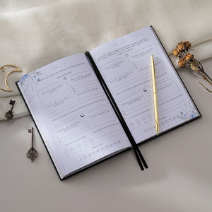 LABON Luxury Black Gold Foil Self Care Journal quotidien de bien-être pour les femmes 365 jours Santé mentale et planification de la pleine conscience - Product Image 6