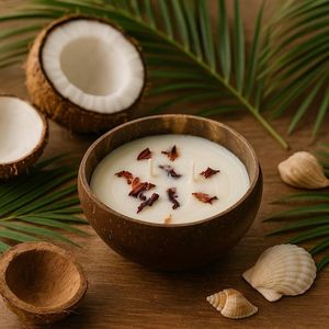 เทียนกะลามะพร้าวเรืองแสงธรรมชาติ | เทียนอีโคทำมือจากเวียดนาม - Product Image 4