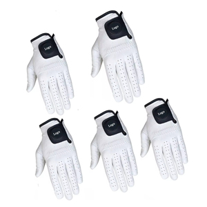 Gants de golf de qualité supérieure avec silicone dans la paume du corps Taille unique Spandex complet avec logo brillant Confort OEM en peau de mouton - Product Image 4