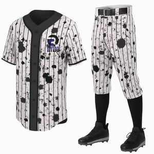 ชุดเครื่องแบบชุดกีฬาเบสบอลชุดเจอร์ซีย์และกางเกงผลิตตามสั่งสำหรับโรงเรียนวิทยาลัยหรือสโมสรการแข่งขันกีฬา - Product Image 5