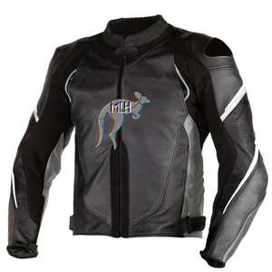Chaquetas de Cuero para Motociclismo, Calidad Premium, Piel de Vaca Canguro, para Todas las Tallas, Hechas en Pakistán, Ropa de Motociclista, Perforadas - Product Image 3