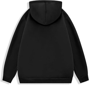 Sweat-shirt à capuche en polaire pour l'extérieur en hiver, style sport, surdimensionné, en polyester/coton, respectueux de l'environnement, sweat-shirt personnalisé pour hommes - Product Image 2