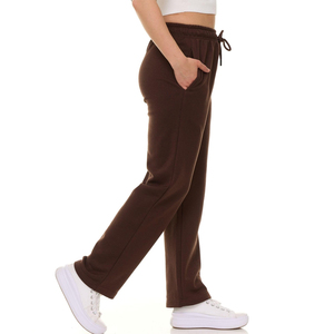 Pantalons de survêtement pour femmes de couleur unie à impression de logo personnalisé à vendre en ligne vêtements d'hiver pantalons de survêtement de jogging pour femmes vente en gros - Product Image 6
