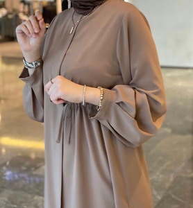 Vêtements pour femmes musulmanes Abaya caftan brodée avec de belles manches brodées Abaya meilleure vente à prix d'usine - Product Image 6