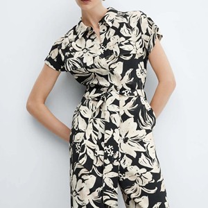 Combinaison décontractée pour femme en denim bleu de haute qualité, respirante, en coton, au-dessus du genou, courte, unie, extensible, grande taille - Product Image 4