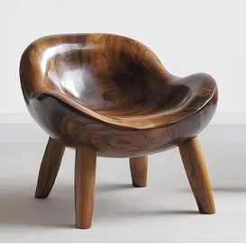 Silla Decorativa de Madera para Esquinas de Habitaciones de Huéspedes - Product Image 2