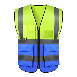 El mejor chaleco de seguridad reflectante de alta visibilidad con chalecos de seguridad de trabajo con múltiples bolsillos, logotipo personalizado, el mejor chaleco de seguridad Unisex - Product Image 2
