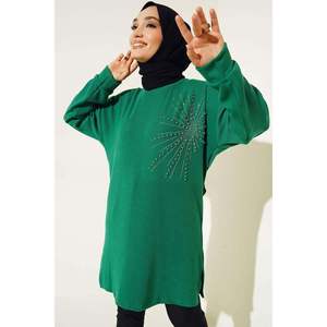 Túnica acanalada fina brillante verde - Product Image 2