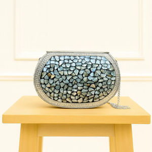 Fashion Mosaic Clutch <b>Bag</b> for Party Wear Collection Handmade Mosaic Clutch <b>Bag</b> for <b>Festive</b> and Wedding Wear By HAND MADE CRAFT - Product Image 6