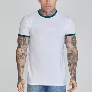 Camiseta Ringer, Camisetas de Estilo Suave Unisex, Jersey Fino, Camisetas de Manga Corta para Hombre, Camisetas Ringer - Product Image 2