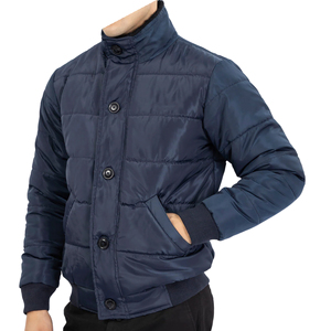 Vestes matelassées d'hiver très demandées, faible MOQ, design personnalisé, col montant, broderie, veste décontractée pour homme, vêtement d'extérieur - Product Image 1