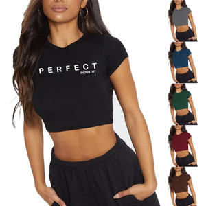 Perfect Industry 2026 New design <b>long</b> length Women's T-<b>shirts</b> Short Sleeve oversize Crew Neck 100% Cotton <b>Tee</b> custom T <b>Shirts</b> - Product Image 5