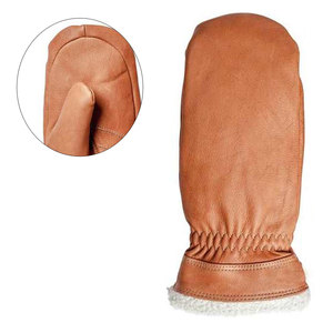 Gants de ski confortables, nouveau design tendance, cuir, snowboard, coupe-vent, imperméables, respirants, doigts entiers, doux, par temps froid - Product Image 1